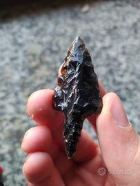 punte di freccia in ossidiana 