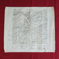 Antica mappa IGM di un tratto del Po