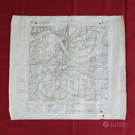 Antica mappa IGM di un tratto del Po