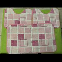 Tris di set tappeti da bagno in microfibra