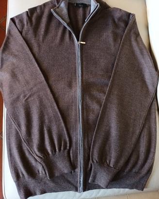 maglioncino  con zip centrale 100% lana