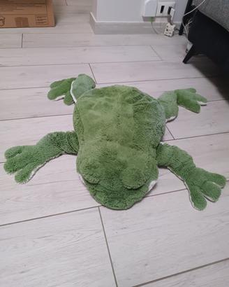 peluche grande rana verde