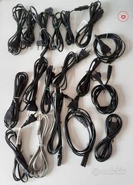 Lotti cavi alimentaz Pc,Mac,Tv,Stampante da 25€