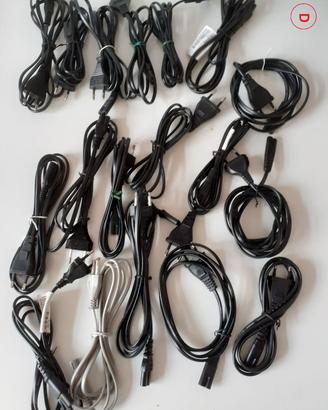 Lotti cavi alimentaz Pc,Mac,Tv,Stampante da 25€