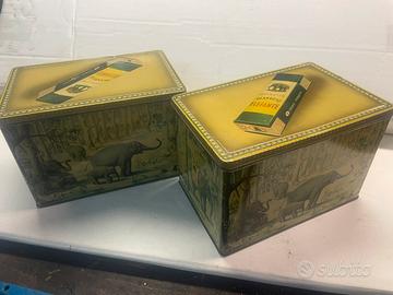 Scatole in latta caffe olandese elefante
