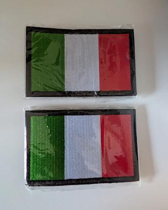2 patch bandiera italiana