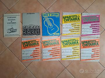 9 Spartiti e Corsi di Chitarra Vintage Gangi Cimma