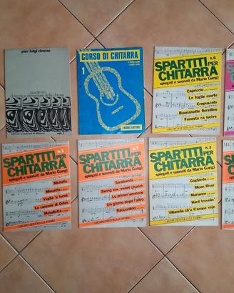 9 Spartiti e Corsi di Chitarra Vintage Gangi Cimma