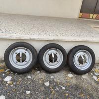 FIAT 500 EPOCA n. 3 cerchi originali + gomme
