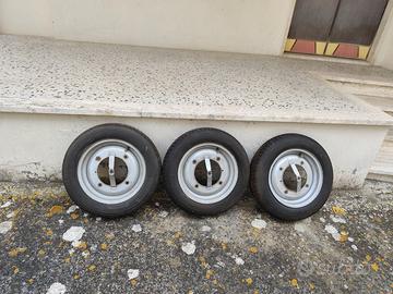 FIAT 500 EPOCA n. 3 cerchi originali + gomme