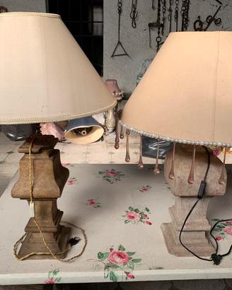 Lampade con base in marmo