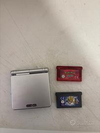 Game Boy Advance SP + Pokémon Rubino ITA+caricator