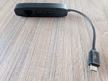 HUB Ethernet micro USB 3in1, OTG Firestick