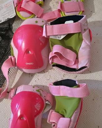 Kit protezioni roller skate bambino tg. XS Oxelo