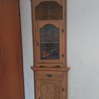 credenza ad angolo d'epoca