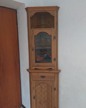 credenza ad angolo d'epoca
