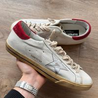 Golden goose Superstar Rossa e argento
