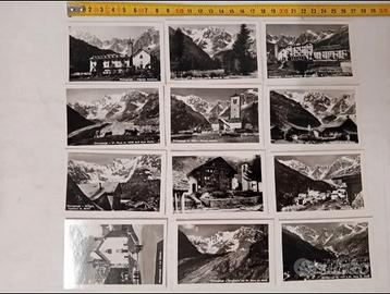 12 VECCHIE FOTO RICORDO SOUVENIR DI MACUGNAGA