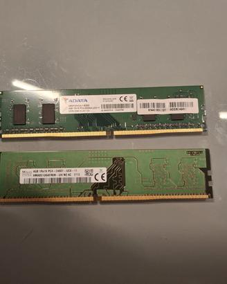 RAM DDR4 4GB ADATA 3200MHz + SK Hynix 2400MHz (Tes