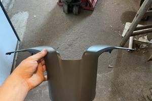 Scocca copri manubrio posteriore