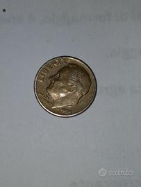 1 dime moneta USA 1966