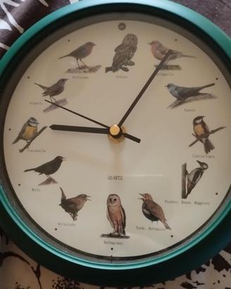 Orologio da parete con suoni uccelli 