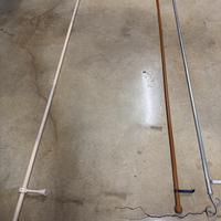 Bastoni tende in legno rovere, ciliegio, alluminio