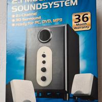 2 altoparlanti-+1 subwoofer multimedia soundsistem