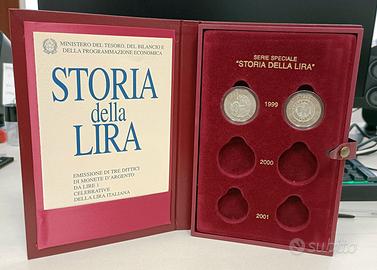 Dittico "Storia della Lira" 1° emissione ARGENTO