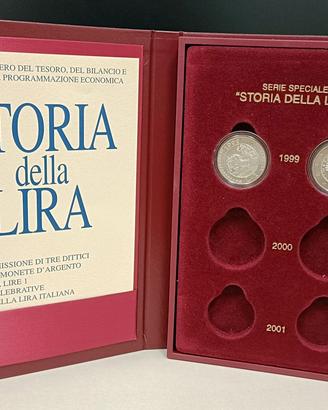 Dittico "Storia della Lira" 1° emissione ARGENTO