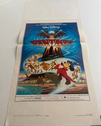Locandina Fantasia Disney 1940 70x33