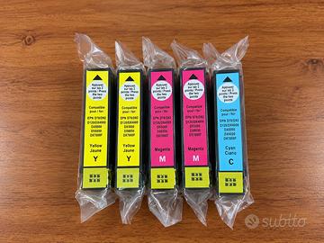 5 Cartucce Epson Compatibili DX