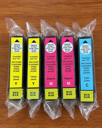 5 Cartucce Epson Compatibili DX