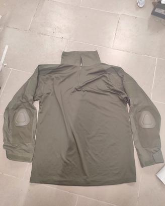 maglietta softair con gomitiere verde miltec xl