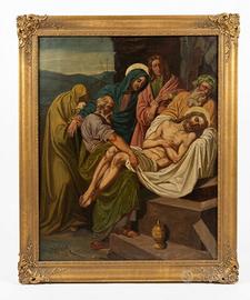 Grande dipinto scuola dei Nazareni - deposizione
