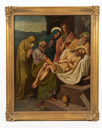 Grande dipinto scuola dei Nazareni - deposizione