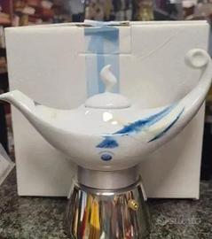 Moka aladino amc in porcellana nuova