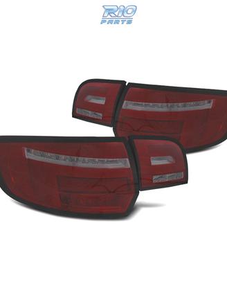FANALI PER AUDI A3 8P 03-08 ROSSO AFFUMICATO