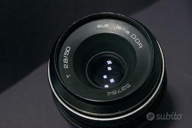 Obiettivo Carl Zeiss Jena 50mm f/2.8 attacco M42