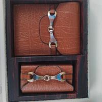 Porta Banconote e porta chiavi Vintage in pelle