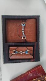 Porta Banconote e porta chiavi Vintage in pelle