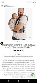 Marsupio ergonomico KINDER HOP GROW