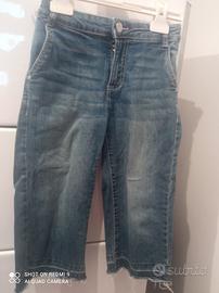 Jeans a palazzo bambina 7/8 anni