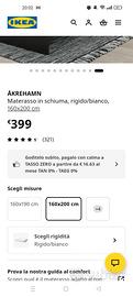 Materasso Ikea Åkrehamn in schiuma 