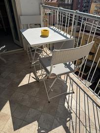 Set balcone tavolo 60x60 e due sedie