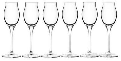 6 CALICI LIQUORE CL10 CRISTALLO PRODOTTI IN ITALIA
