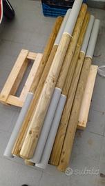 Pali tondi in legno da recinzione
