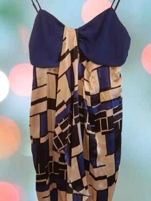 Dress in pura seta multi color - Cristinaeffe