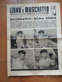periodico libro e moschetto 1937  4 pagine