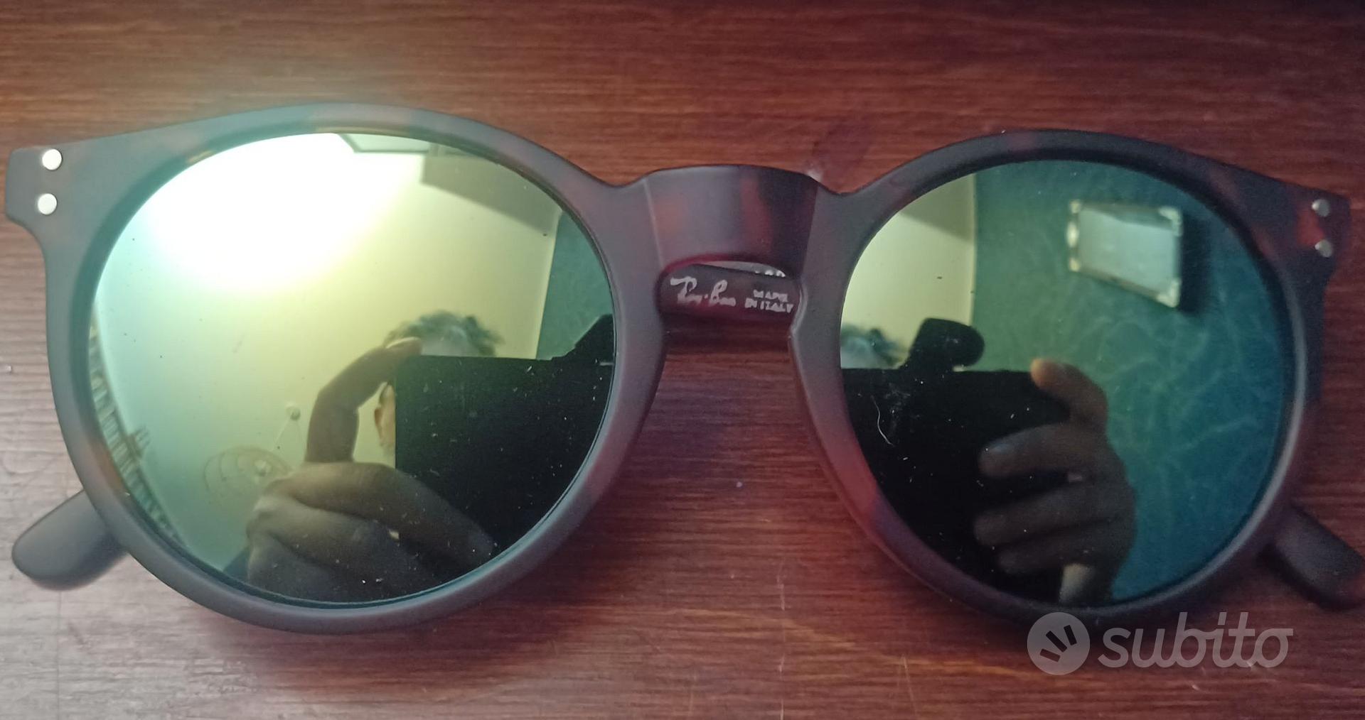 Ray-Ban Occhiali da sole argento con lenti oro specchiate
